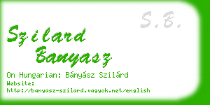 szilard banyasz business card